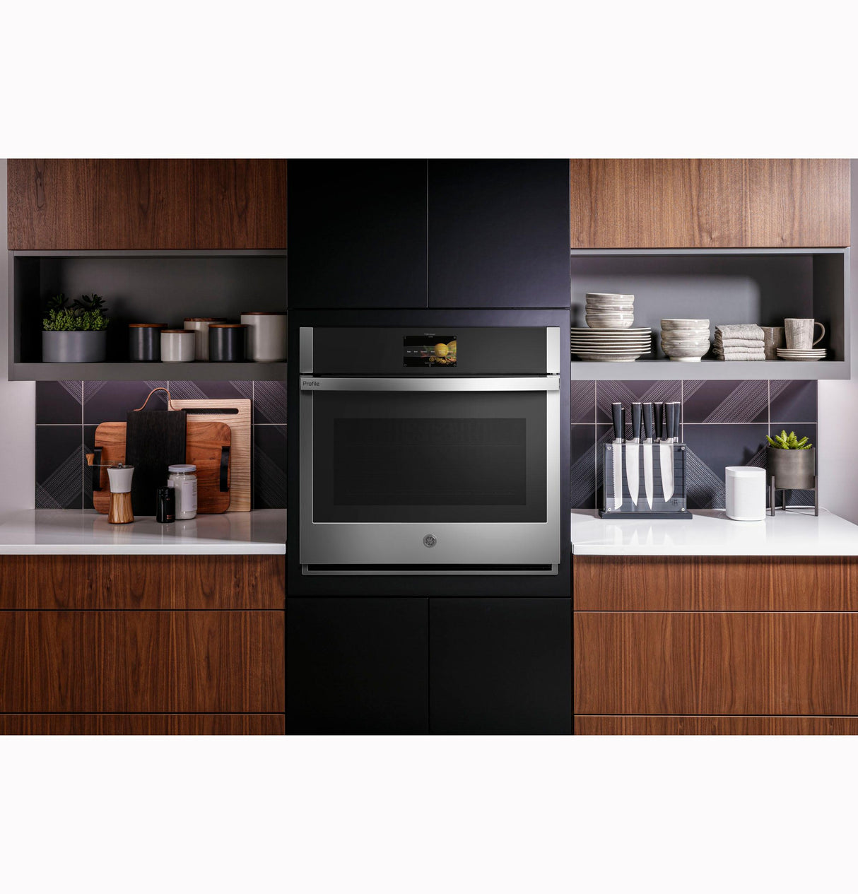 GE Profile(TM) 30" Smart Built-In Convection Single Wall Oven with No Preheat Air Fry and Precision Cooking - (PTS7000SNSS)