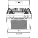 GE(R) 30" Free-Standing Gas Range - (JGBS61DPWW)