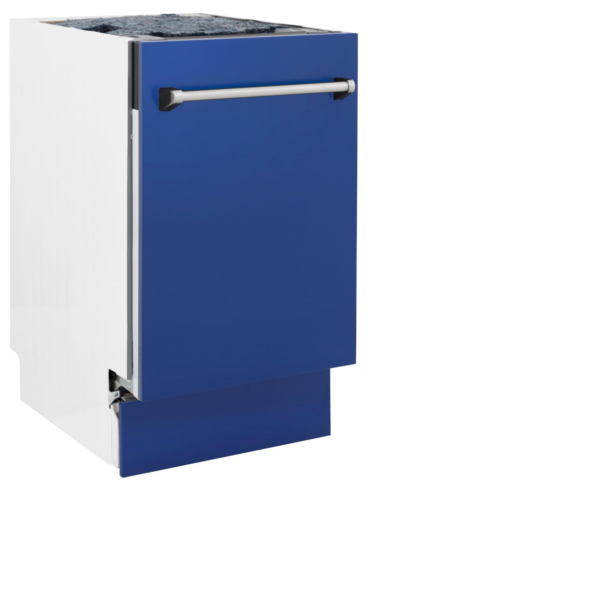 ZLINE 18" Tallac Series 3rd Rack Top Control Dishwasher with Traditional Handle, 51dBa [Color: Blue Matte] - (DWVBM18)