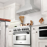 ZLINE Professional Convertible Vent Wall Mount Range Hood in Stainless Steel (597) - (59736)