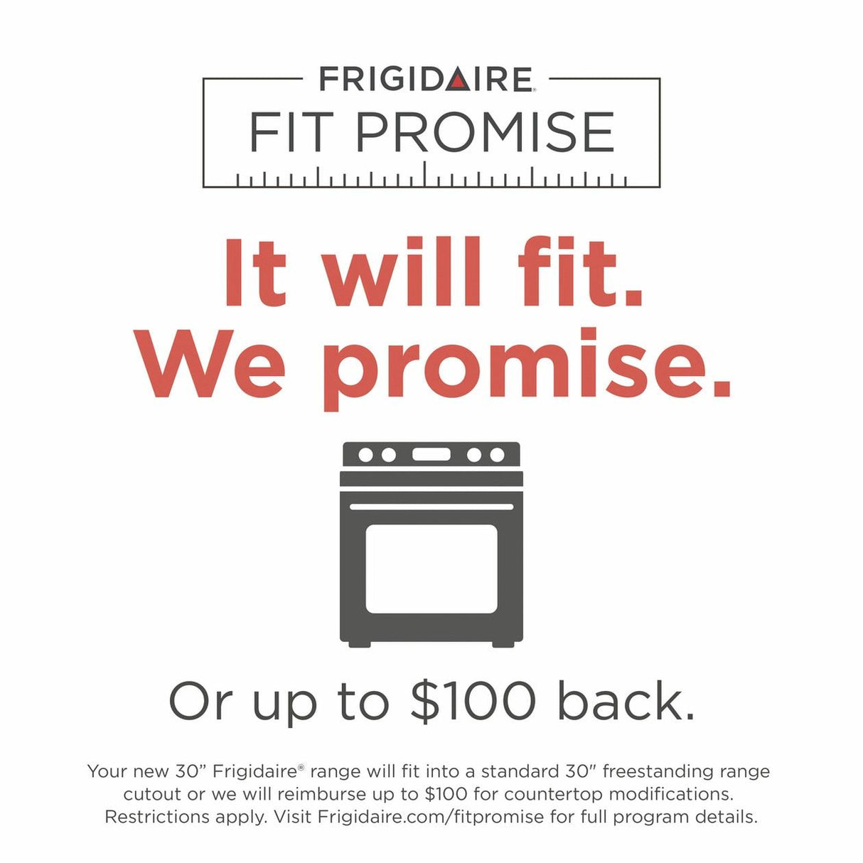 Frigidaire 30" Front Control Gas Range with Quick Boil - (FCFG3062AB)