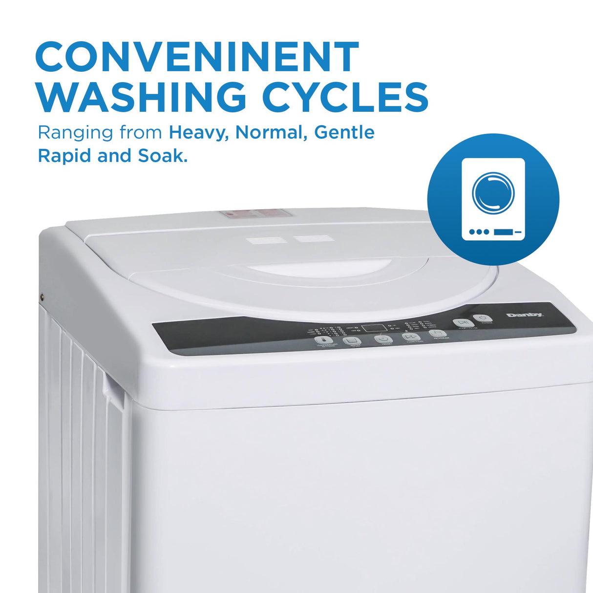 Danby 1.6 cu. ft. Compact Top Load Washing Machine in White - (DWM055A1WDB6)