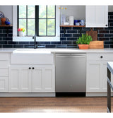 GE(R) ENERGY STAR(R) Top Control with Plastic Interior Dishwasher with Sanitize Cycle & Dry Boost - (GDT550PYRFS)