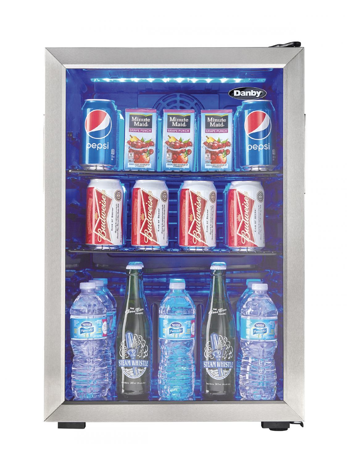 Danby 2.6 cu. ft. Free-Standing Beverage Center in Stainless Steel - (DBC026A1BSSDB)