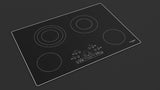 30" RADIANT COOKTOP WITH BRUSHED ALUMINUM TRIM - (F6RT30S2)