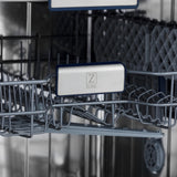 ZLINE 24" Tallac Series 3rd Rack Dishwasher with Traditional Handle, 51dBa (DWV-24) [Color: DuraSnow Stainless Steel] - (DWVSN24)