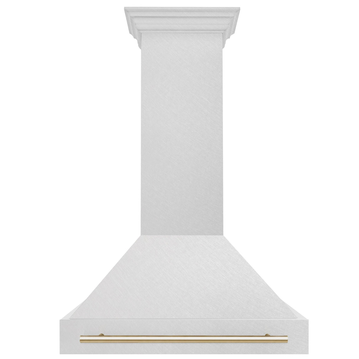 36 in. ZLINE Autograph Edition DuraSnow Stainless Steel Range Hood with Stainless Steel Shell and Colored Handle (8654SNZ-36) [Color: Gold] - (8654SNZ36G)