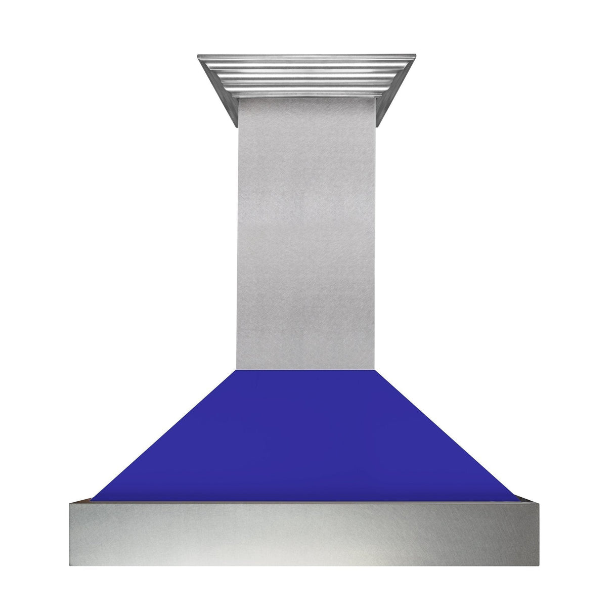 ZLINE Ducted DuraSnow Stainless Steel Range Hood with Blue Matte Shell (8654BM) - (8654BM30)