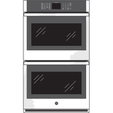 GE(R) 30" Smart Built-In Self-Clean Double Wall Oven with Never-Scrub Racks - (JTD3000DNWW)