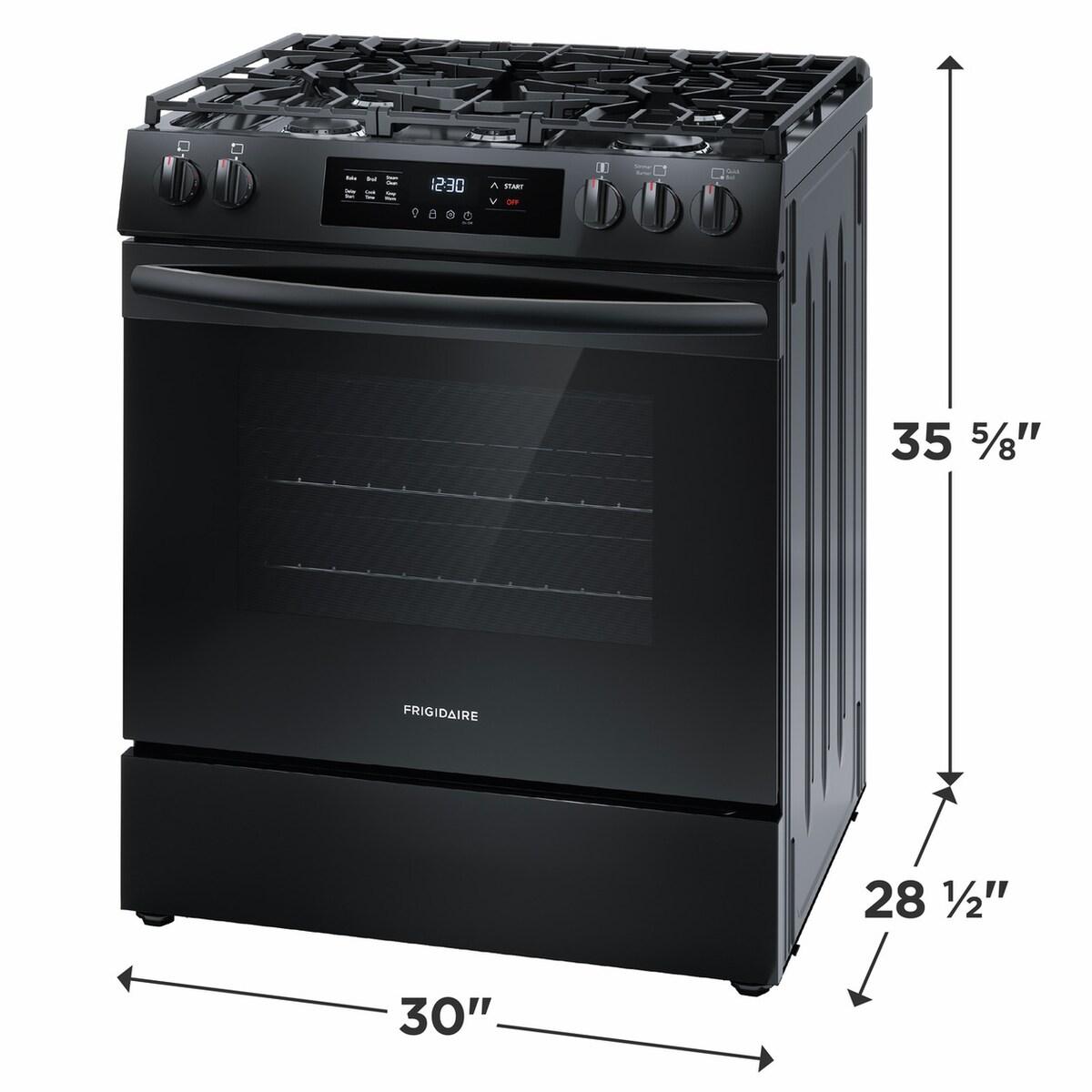 Frigidaire 30" Front Control Gas Range with Quick Boil - (FCFG3062AB)