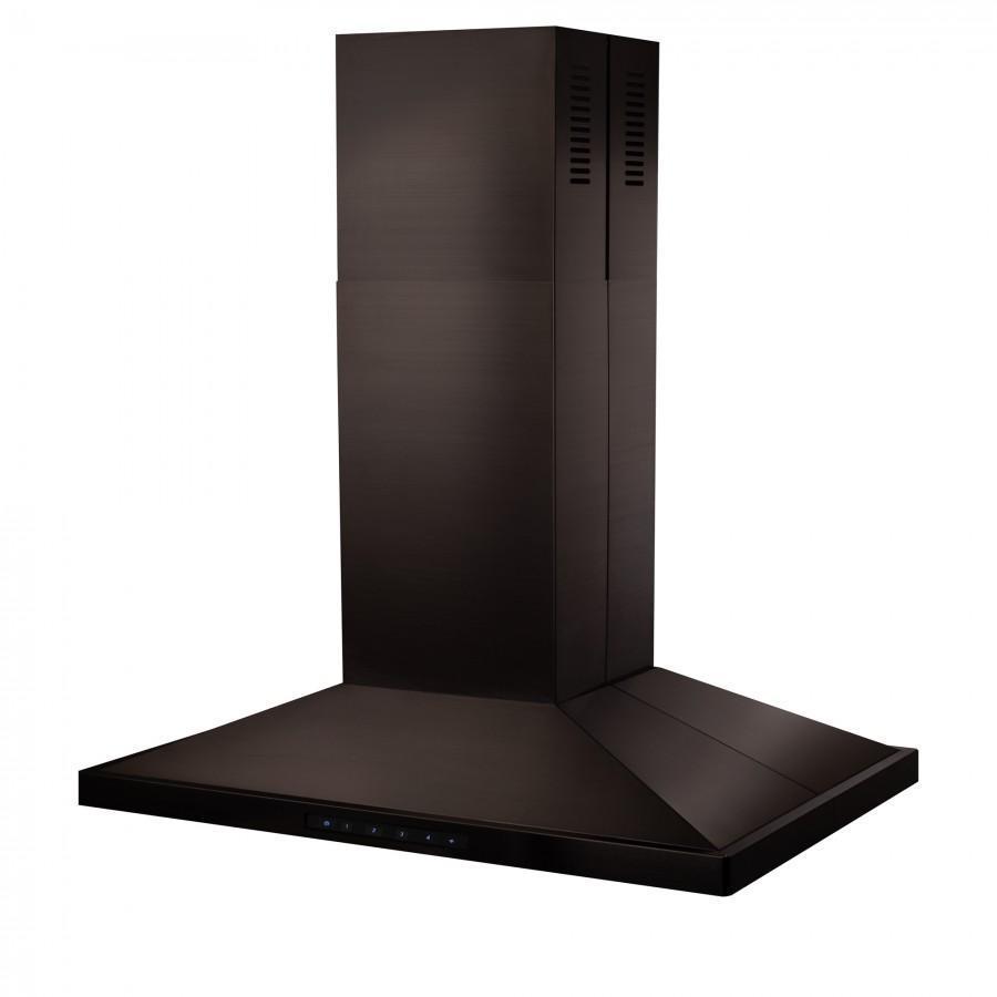 ZLINE Convertible Vent Island Mount Range Hood in Black Stainless Steel (BSGL2iN) - (BSGL2IN30)