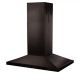 ZLINE Convertible Vent Island Mount Range Hood in Black Stainless Steel (BSGL2iN) - (BSGL2IN36)