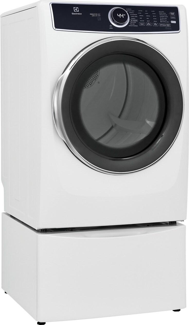 Electrolux Front Load Perfect Steam(TM) Electric Dryer with Predictive Dry(TM) and Instant Refresh - 8.0 Cu. Ft. - (ELFE7537AW)