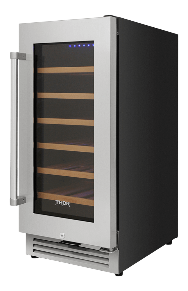 Thor Kitchen 15-inch Single Zone Wine Cooler, 33 Wine Bottle Capacity - Model Twc1501 - (TWC1501)