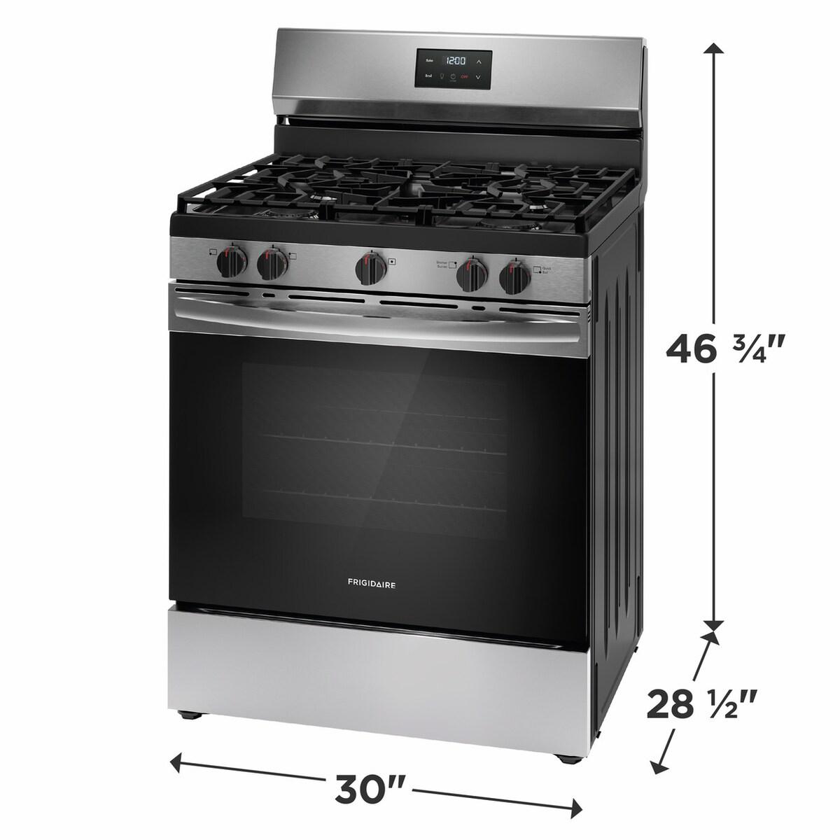 Frigidaire 30" Gas Range - (FCRG3052BS)