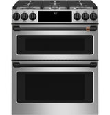 Caf(eback)(TM) 30" Smart Slide-In, Front-Control, Gas Double-Oven Range with Convection - (CGS750P2MS1)