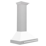 ZLINE 36 in. Stainless Steel Range Hood with Stainless Steel Handle and Color Options (KB4STX-36) [Color: White Matte Shell] - (KB4STXWM36)