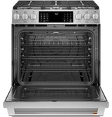 Caf(eback)(TM) 30" Smart Slide-In, Front-Control, Gas Range with Convection Oven - (CGS700P2MS1)