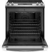 GE(R) 30" Slide-In Electric Convection Range with No Preheat Air Fry - (JS760SPSS)