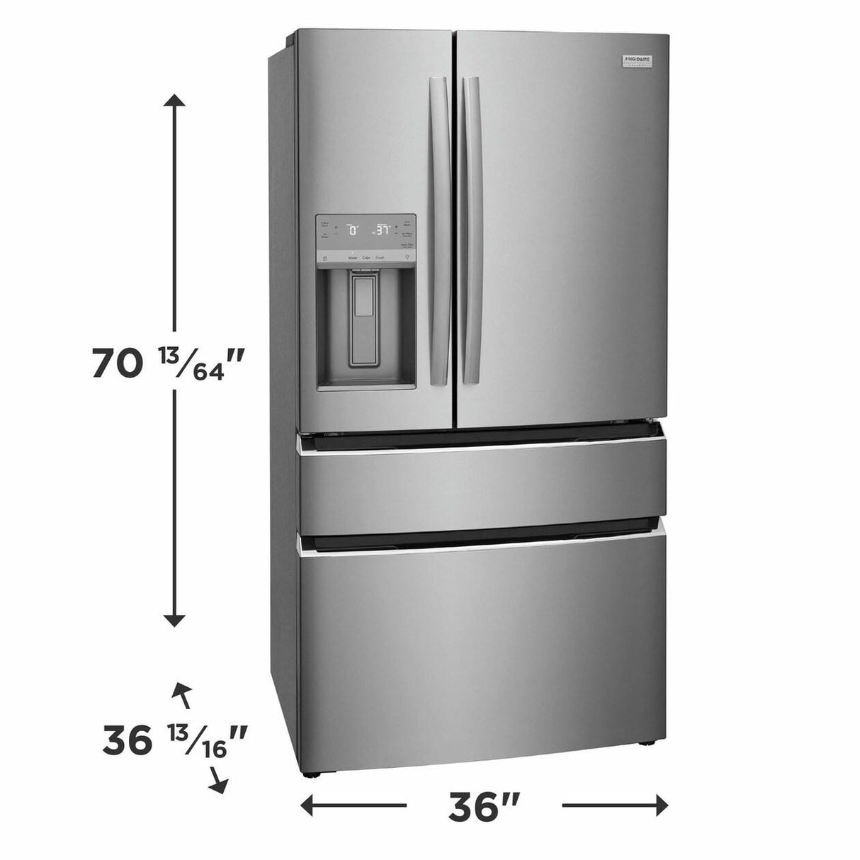 Frigidaire Gallery 26.3 Cu. Ft. Standard-Depth 4-Door French Door Refrigerator - (GRMS2773AF)