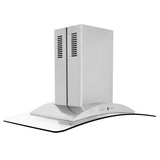 ZLINE Convertible Vent Island Mount Range Hood in Stainless Steel & Glass (GL9i) - (GL9I30)