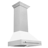 ZLINE 30 in. DuraSnow Stainless Steel Range Hood with Color Shell Options (8654SNX-30) [Color: Red Matte] - (8654SNXRM30)