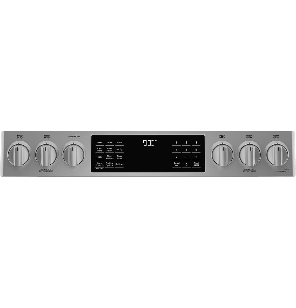 GE Profile(TM) 30" Smart Slide-In Front-Control Gas Fingerprint Resistant Range with No Preheat Air Fry - (PGS930YPFS)