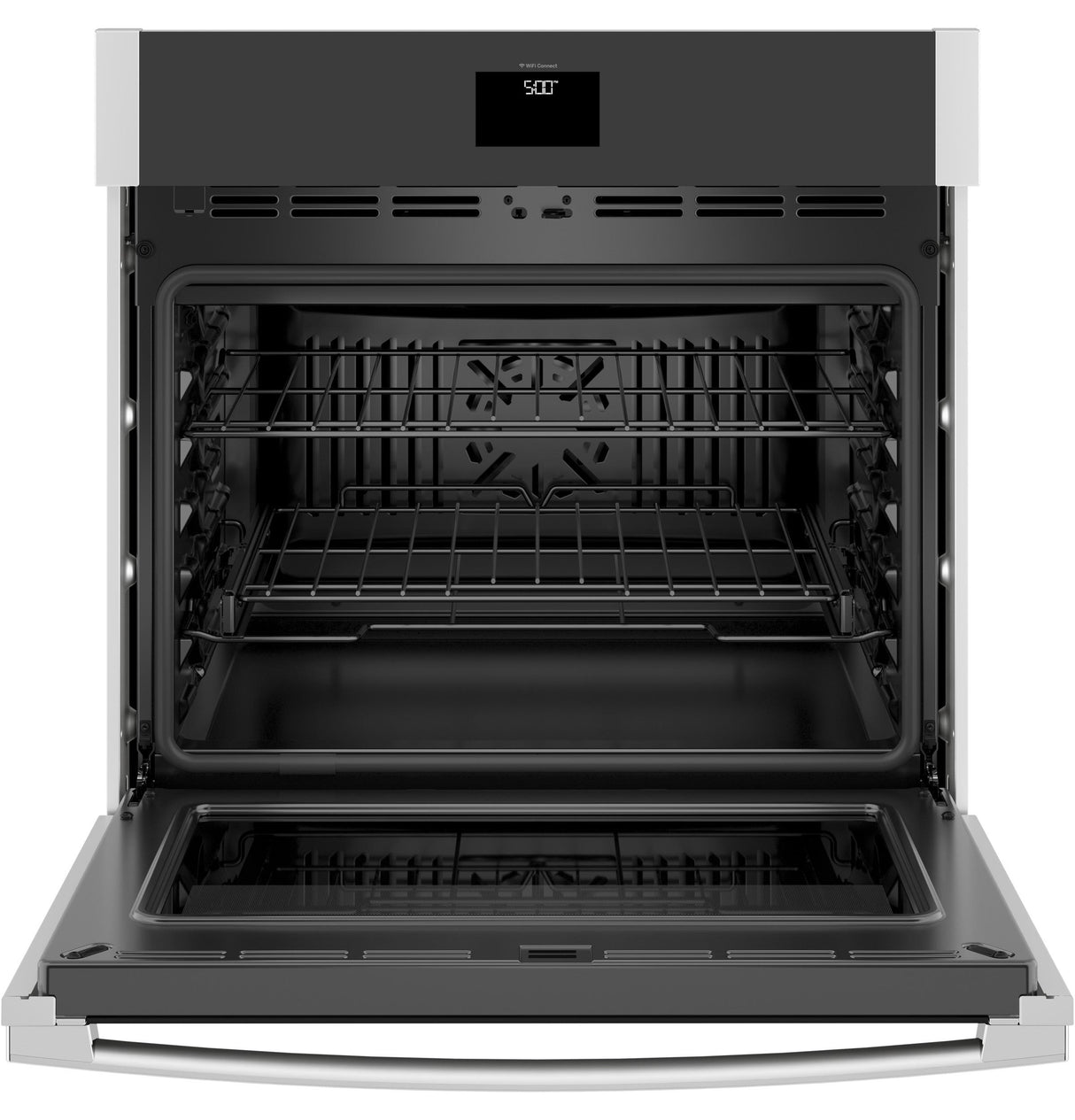 GE(R) 30" Smart Built-In Self-Clean Convection Single Wall Oven with Never Scrub Racks - (JTS5000SNSS)