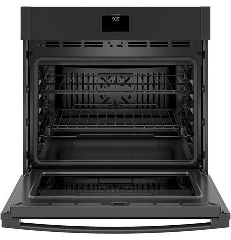 GE(R) 30" Smart Built-In Self-Clean Convection Single Wall Oven with Never Scrub Racks - (JTS5000DNBB)