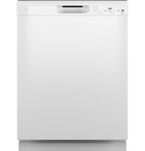 GE(R) ENERGY STAR(R) Front Control with Plastic Interior Dishwasher with Sanitize Cycle & Dry Boost - (GDF550PGRWW)