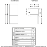 GE(R) ENERGY STAR(R) 17.7 Cu. Ft. Counter-Depth Bottom-Freezer Refrigerator - (GBE17HYRFS)