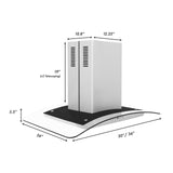 ZLINE Island Mount Range Hood in Stainless Steel & Glass (GL5i) - (GL5I30)