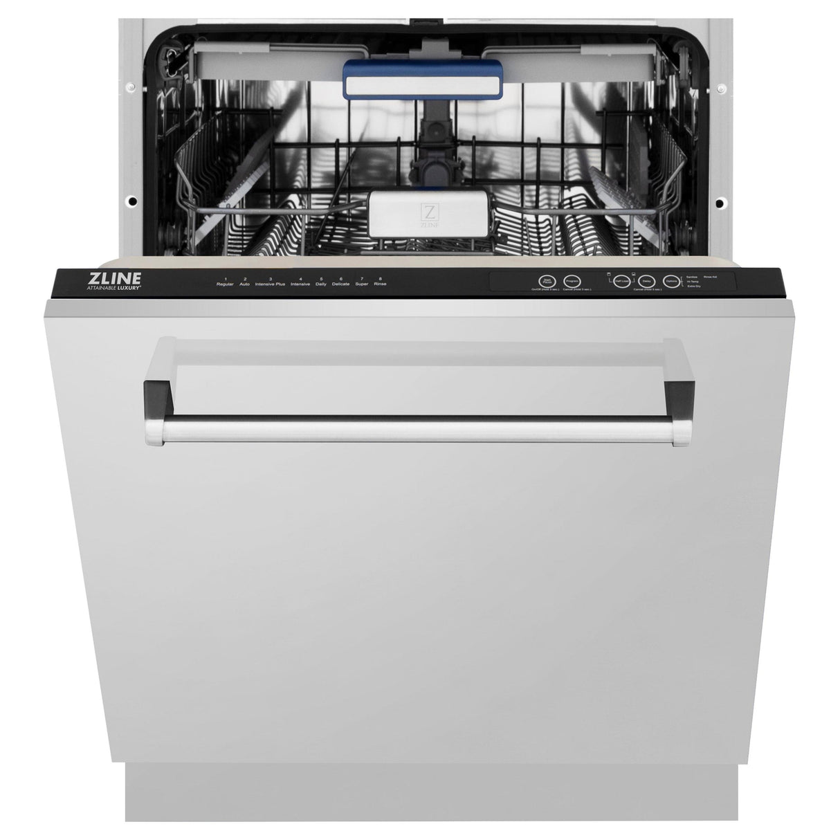 ZLINE 24" Tallac Series 3rd Rack Dishwasher in Custom Panel Ready with Stainless Steel Tub, 51dBa (DWV-24) - (DWV24)