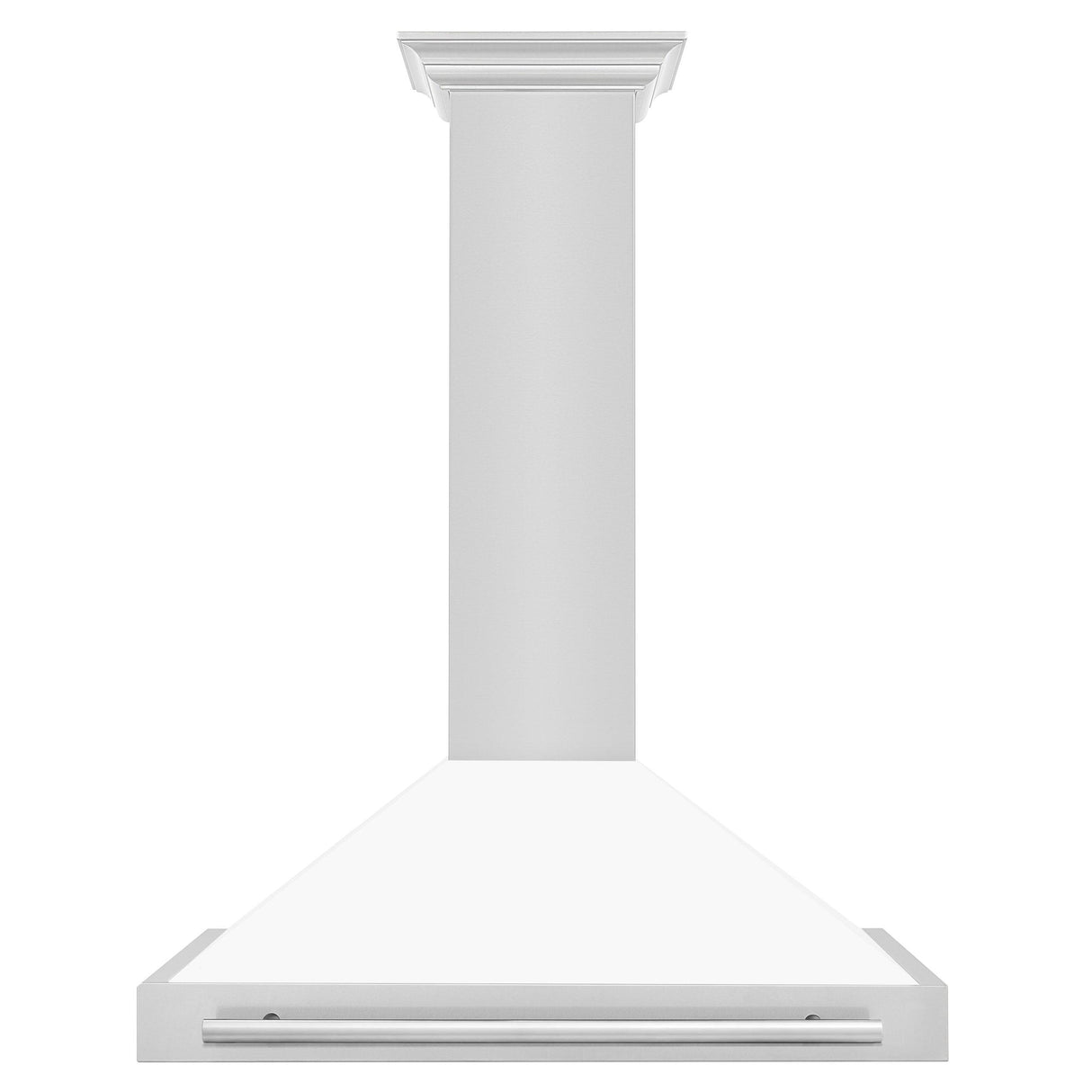 ZLINE 48 in. Convertible Stainless Steel Range Hood with Stainless Steel Handle (KB4STX-48) [Color: White Matte] - (KB4STXWM48)