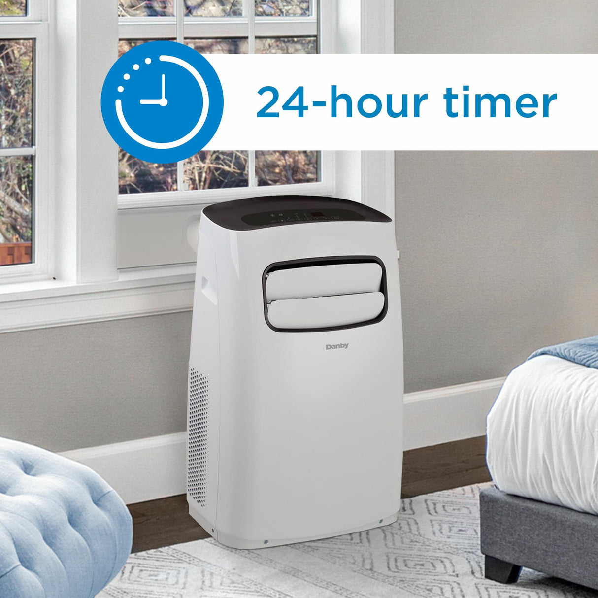 Danby 12,000 BTU (6,500 SACC) 3-in-1 Portable Air Conditioner in White - (DPA065B6WDB6)