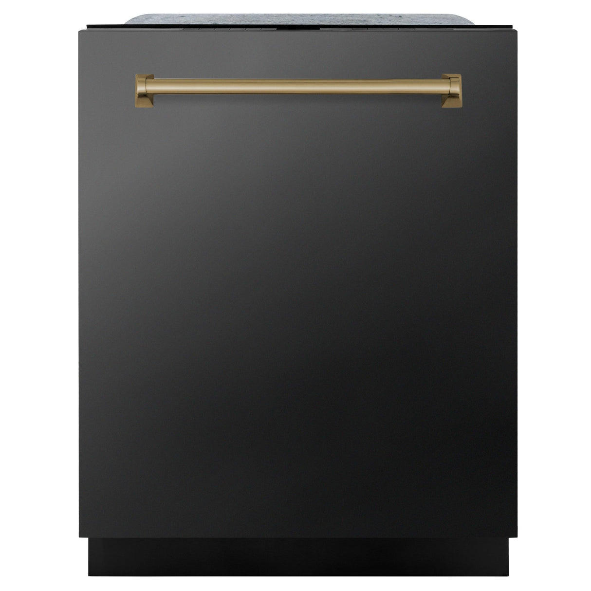 ZLINE Autograph Edition 24" 3rd Rack Top Touch Control Tall Tub Dishwasher in Black Stainless Steel with Accent Handle, 45dBa (DWMTZ-BS-24) [Color: Champagne Bronze] - (DWMTZBS24CB)