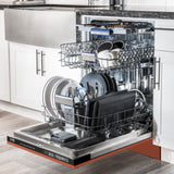 ZLINE 24" Tallac Series 3rd Rack Dishwasher with Traditional Handle, 51dBa (DWV-24) [Color: Copper] - (DWVC24)