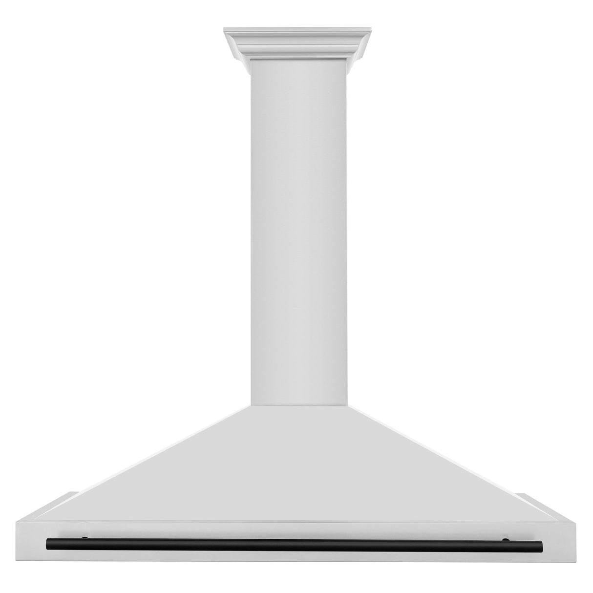 ZLINE 48 in. Autograph Edition Convertible Stainless Steel Range Hood with Stainless Steel Shell [Color: Matte Black Accents] - (KB4STZ48MB)