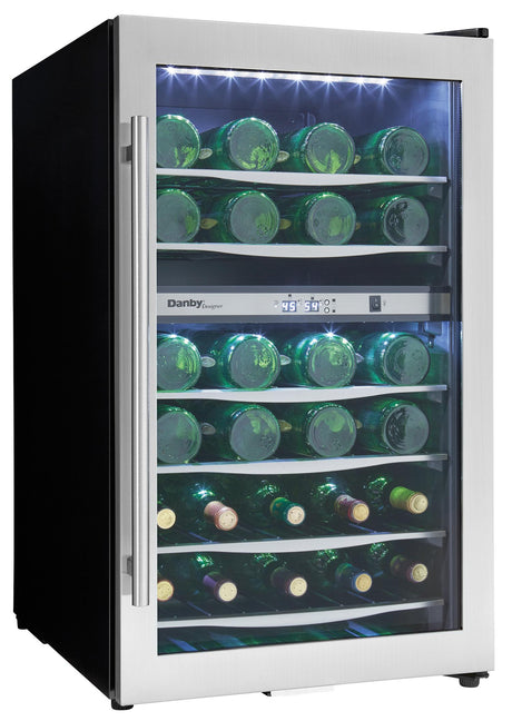 Danby 38 Bottle Free-Standing Wine Cooler in Stainless Steel - (DWC040A3BSSDD)