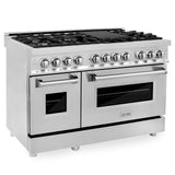 ZLINE 48 in. Dual Fuel Range with Gas Stove and Electric Oven in Stainless Steel (RA48) [Color: Stainless Steel] - (RA48)