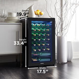 Danby 36 Bottle Free-Standing Wine Cooler in Black - (DWC036A2BDB6)