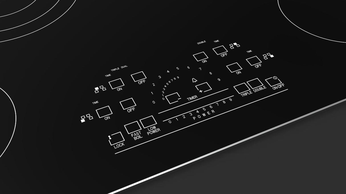 30" RADIANT COOKTOP WITH BRUSHED ALUMINUM TRIM - (F6RT30S2)