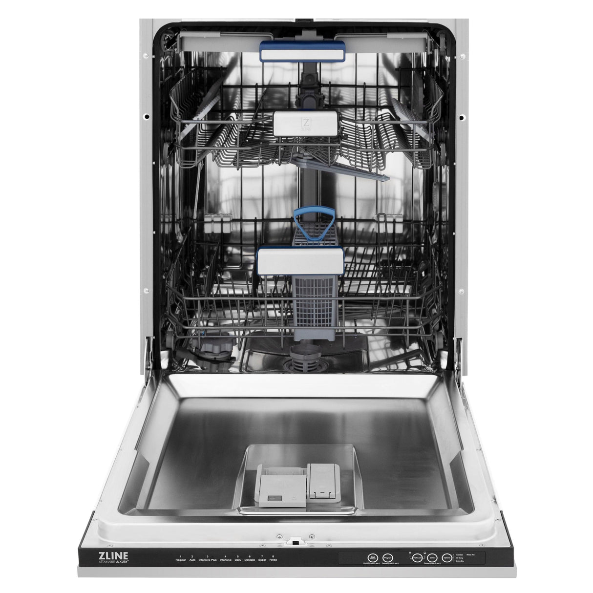 ZLINE 24" Tallac Series 3rd Rack Dishwasher with Traditional Handle, 51dBa (DWV-24) [Color: 304 Stainless] - (DWV30424)