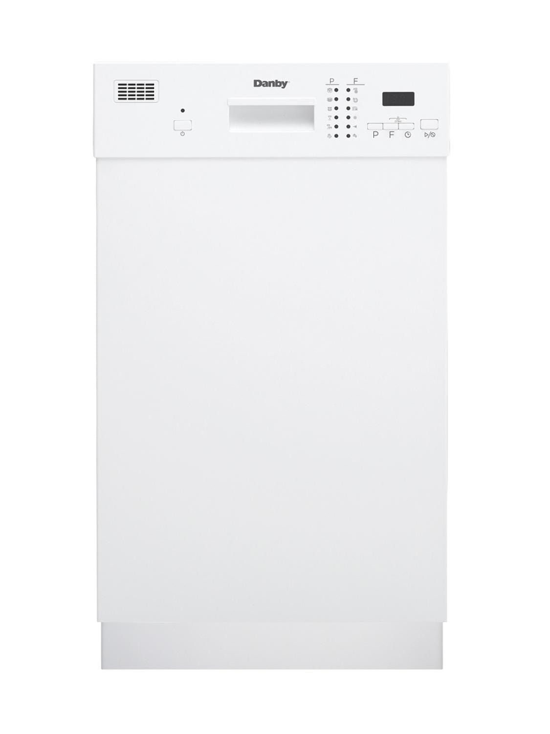 Danby 18" Wide Built-in Dishwasher in White - (DDW1804EW)