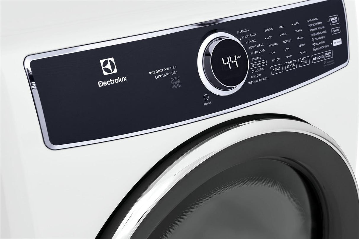 Electrolux Front Load Perfect Steam(TM) Gas Dryer with Predictive Dry(TM) and Instant Refresh - 8.0 Cu. Ft. - (ELFG7537AW)