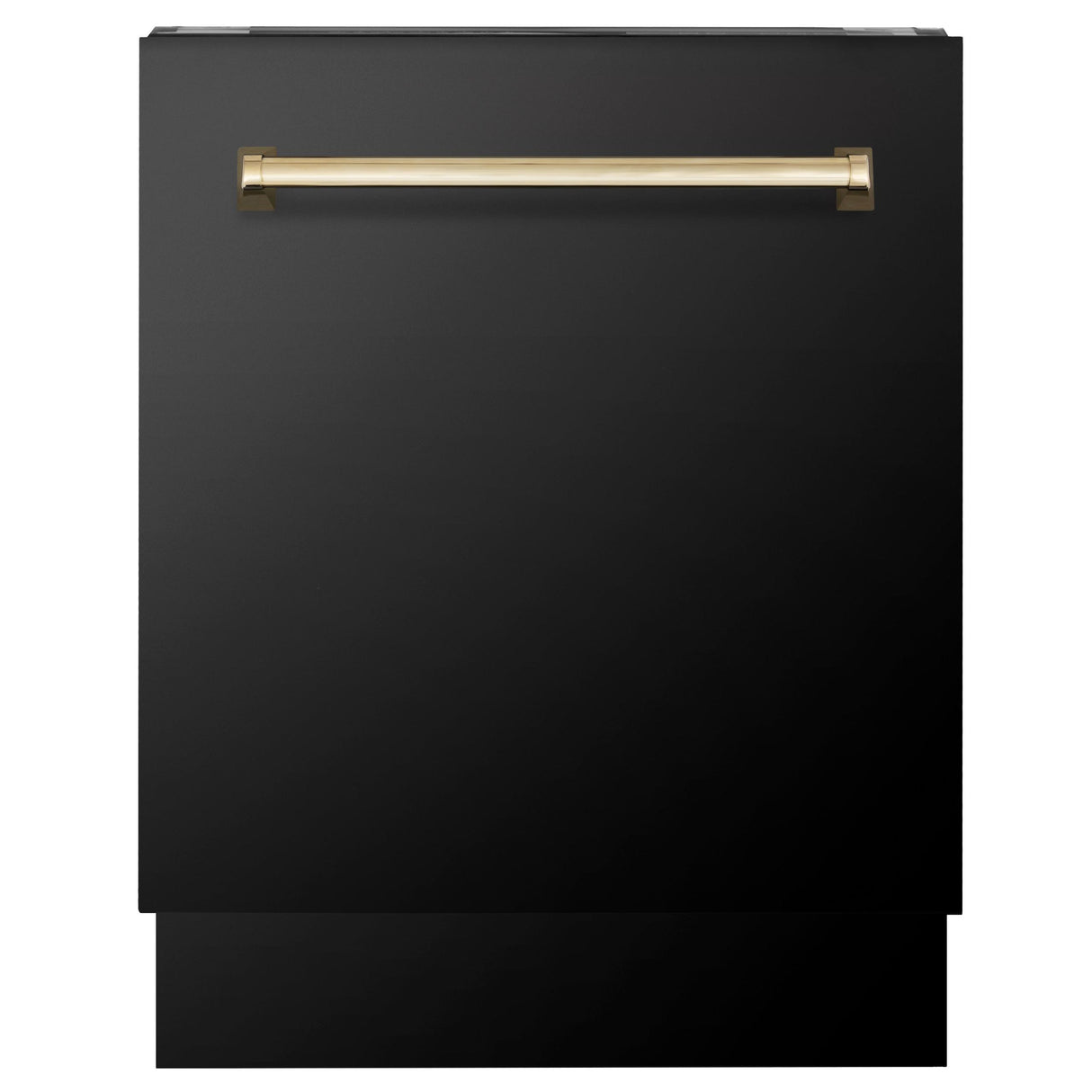 ZLINE Autograph Edition 24" 3rd Rack Top Control Tall Tub Dishwasher in Black Stainless Steel with Accent Handle, 51dBa (DWVZ-BS-24) [Color: Champagne Bronze] - (DWVZBS24CB)