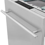 ZLINE 18 in. Compact Top Control Dishwasher with Stainless Steel Tub and Modern Style Handle, 52 dBa (DW-18) [Color: DuraSnow Stainless Steel] - (DWSN18)