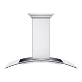 ZLINE Ducted Vent Wall Mount Range Hood in Stainless Steel with Built-in ZLINE CrownSound Bluetooth Speakers (KN4CRN-BT) - (KN4CRNBT30)