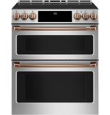 Caf(eback)(TM) 30" Smart Slide-In, Front-Control, Induction and Convection Double-Oven Range - (CHS950P2MS1)