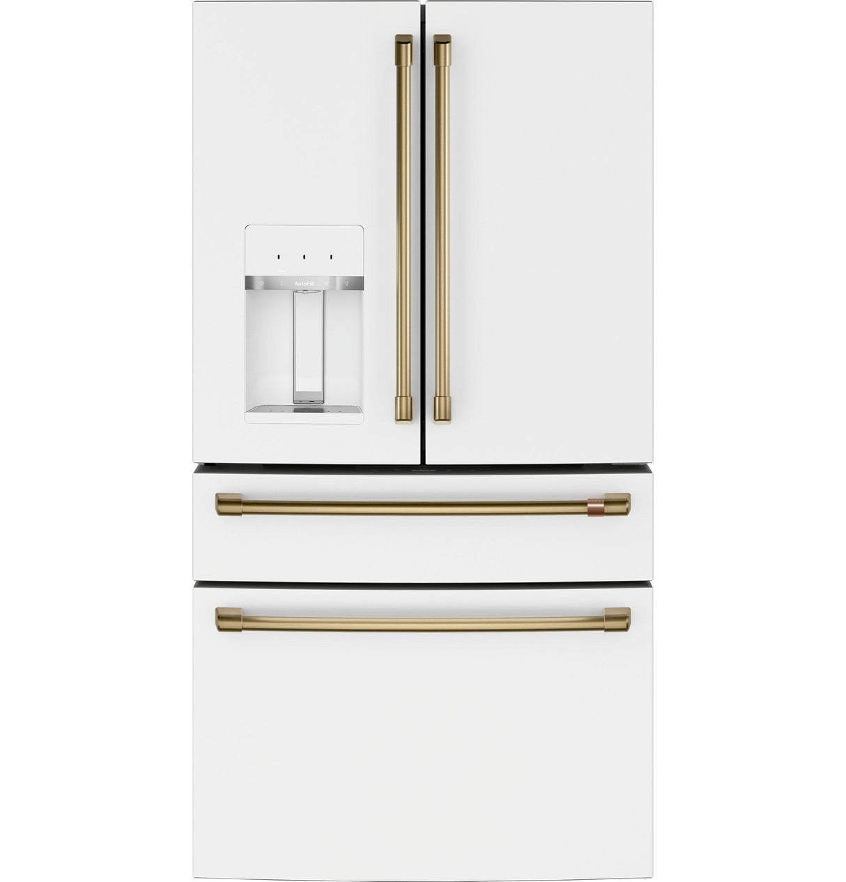 Caf(eback)(TM) ENERGY STAR(R) 22.3 Cu. Ft. Smart Counter-Depth 4-Door French-Door Refrigerator - (CXE22DP4PW2)